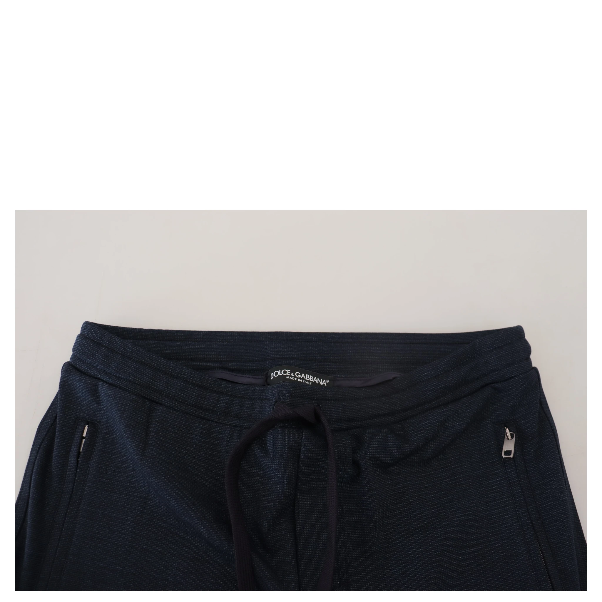 Blue Mens Sport Cotton Sweatpants Pants