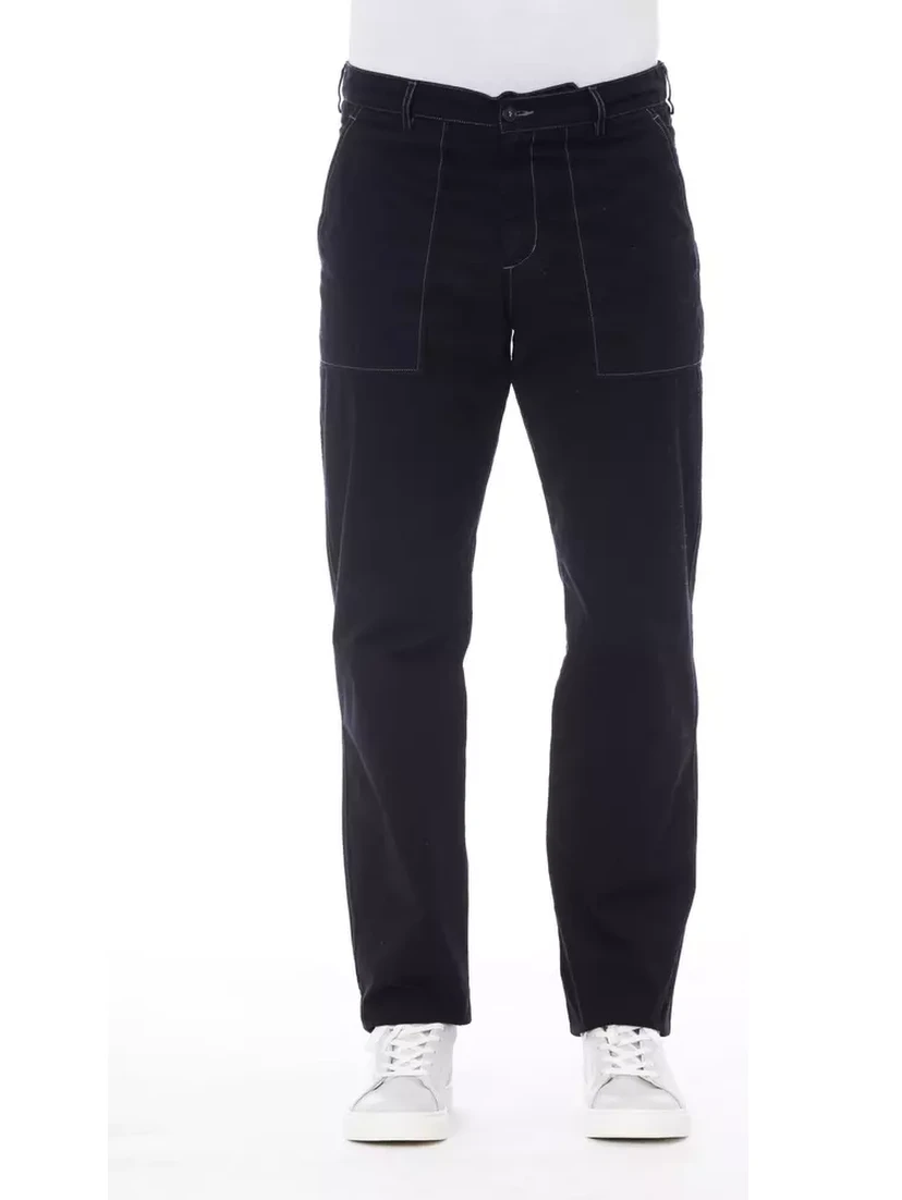 Blue Cotton Pant