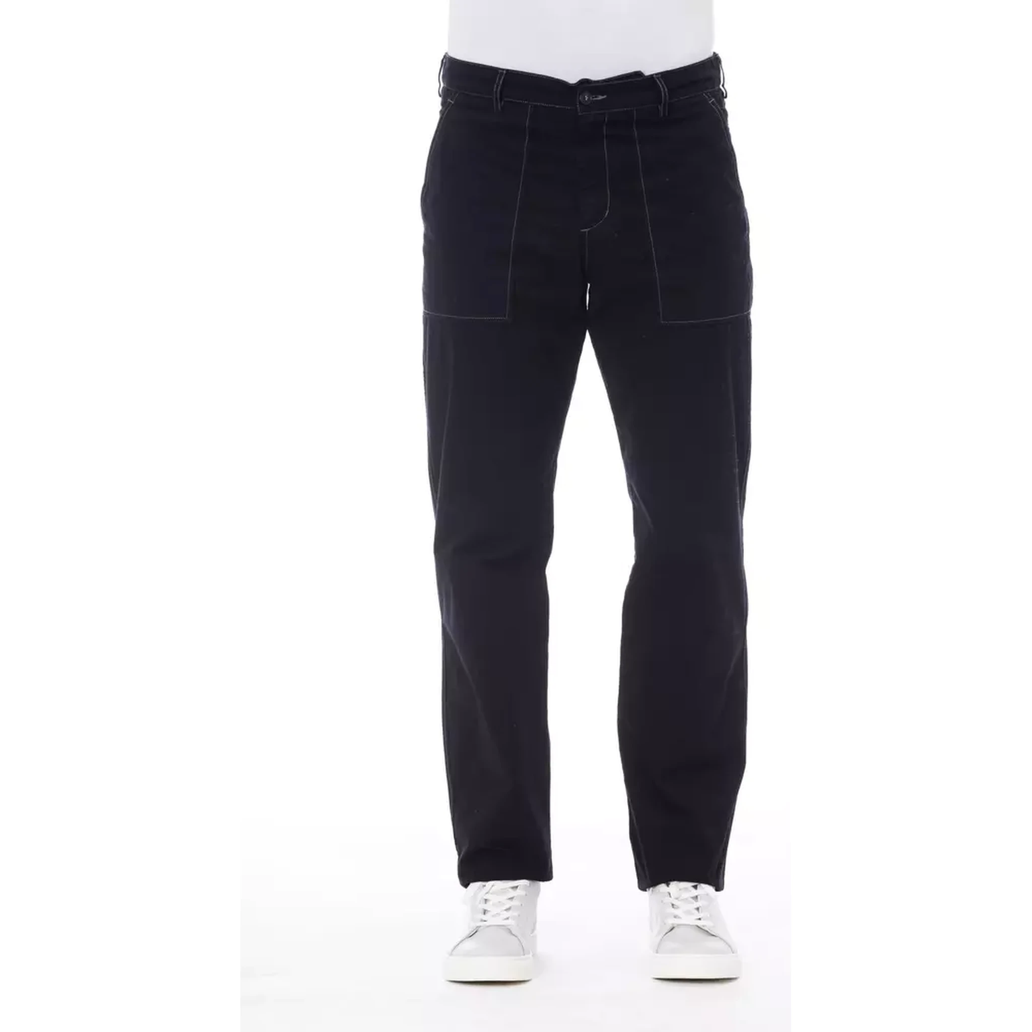 Blue Cotton Pant
