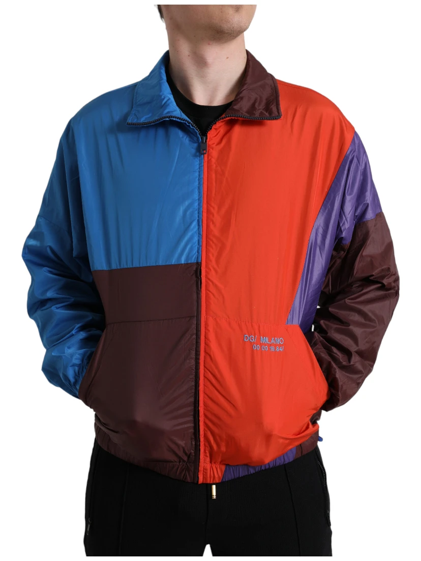 Multicolor Color Windbreaker Jacket