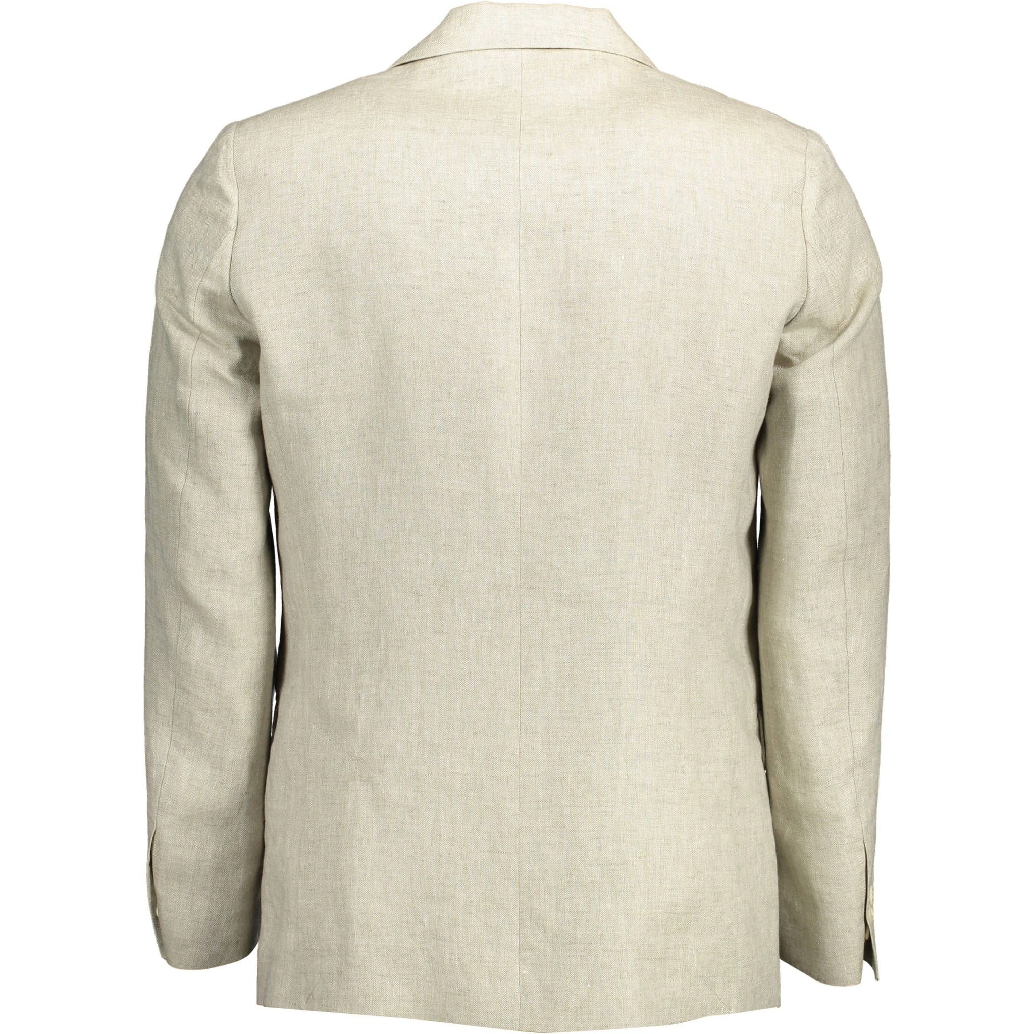 Beige Linen Blazer Jacket