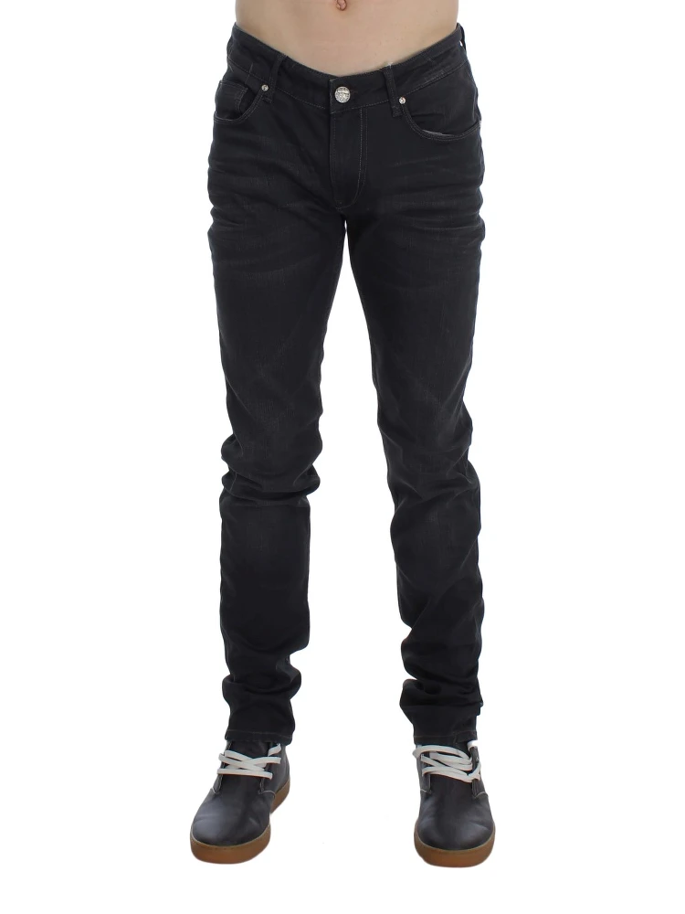 Gray Cotton Stretch Slim Fit Jeans alternative