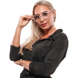 نظارات بلاستيكية بيضاء (إطارات)