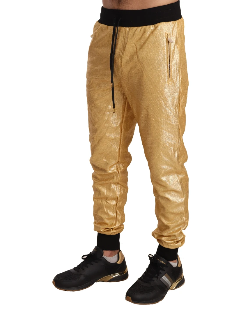 Gold Pig Of The Year Cotton Trousers Pants