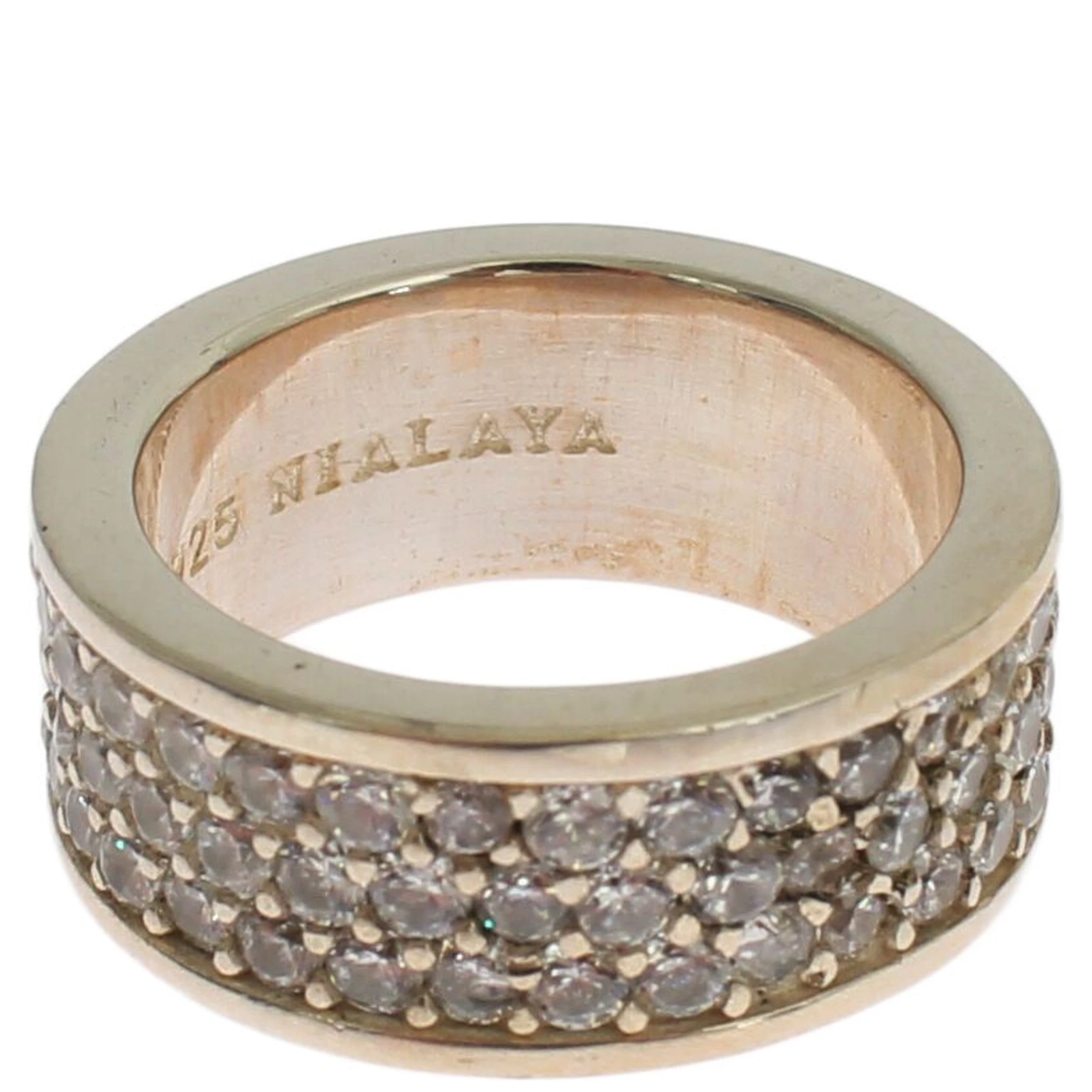 Silver Womens CZ 925 Sterling Ring