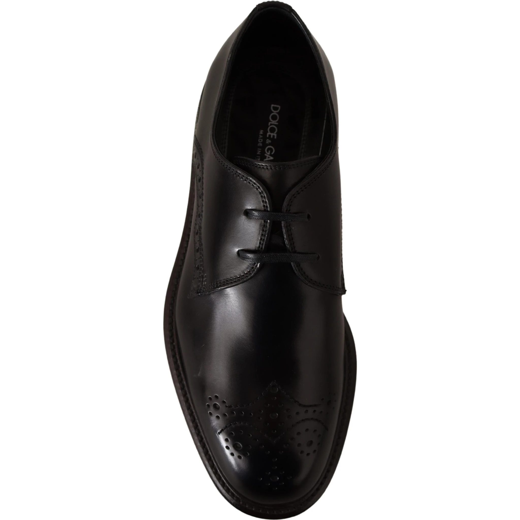 Black Leather Dress Formal Derby Shoes