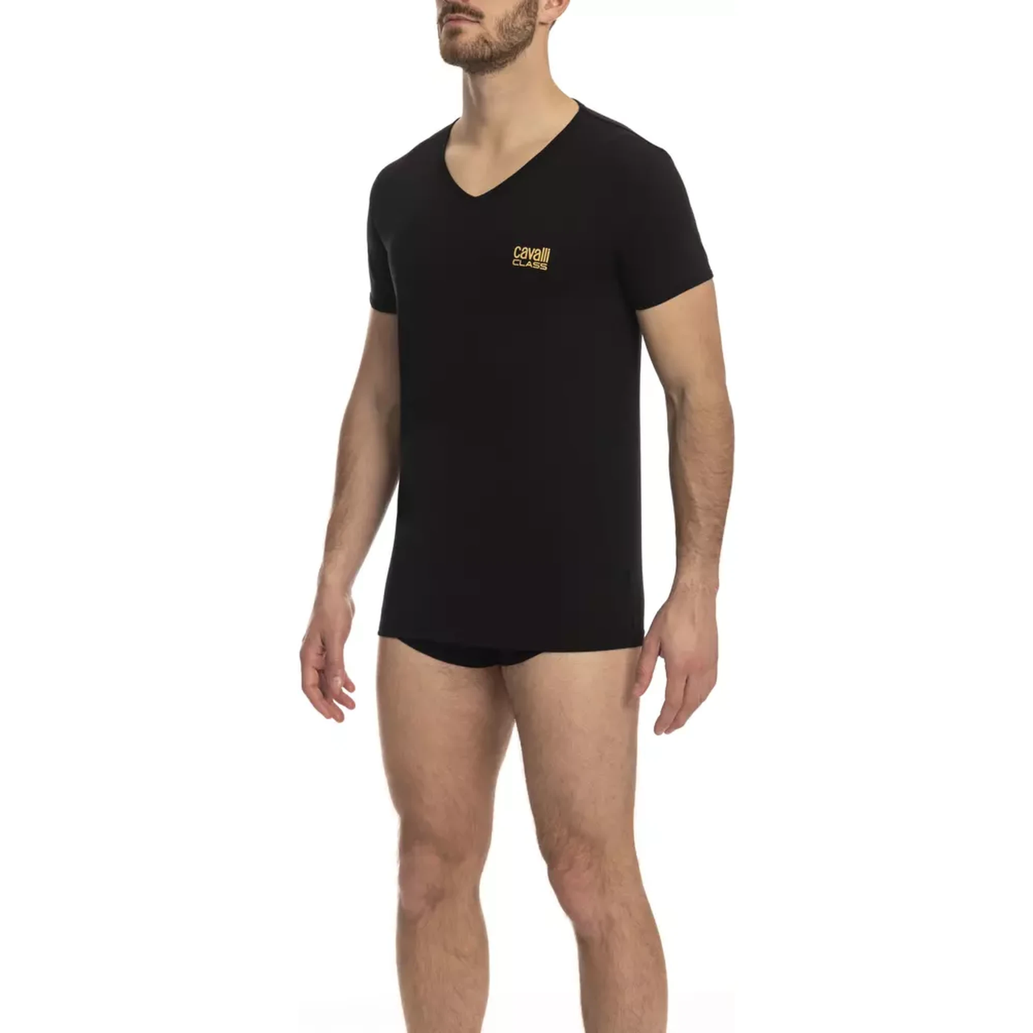 Black Cotton T-Shirt