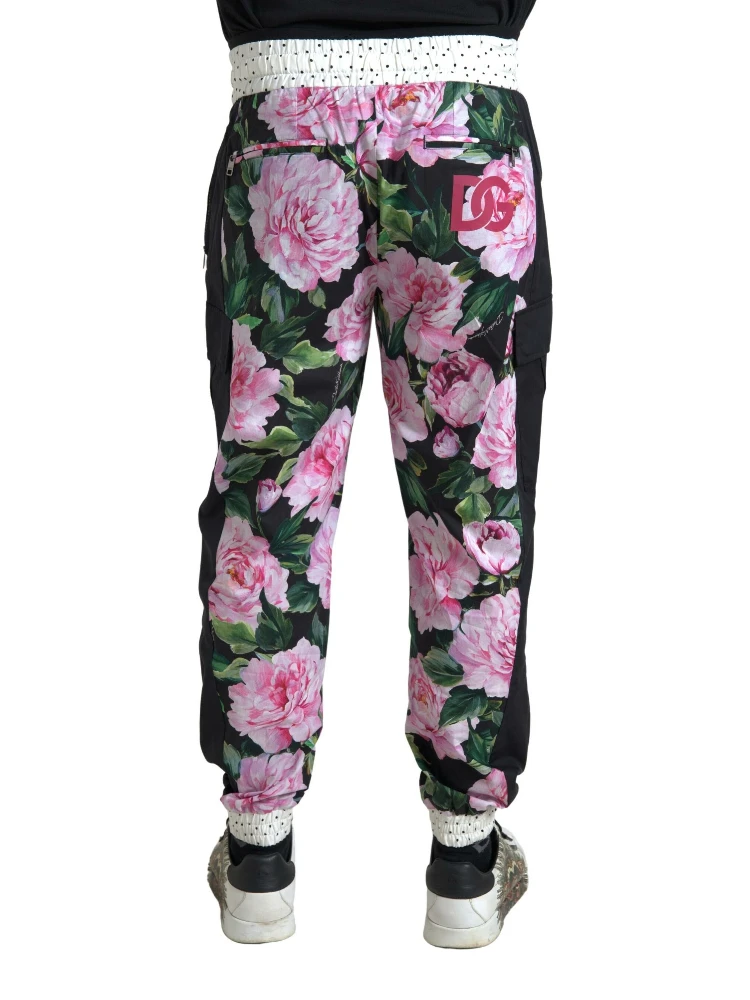 Multicolor Peony Joggers Cotton Men Pants alternative