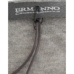 Gray Wool Blend Stretch Long Sleeve Sweater