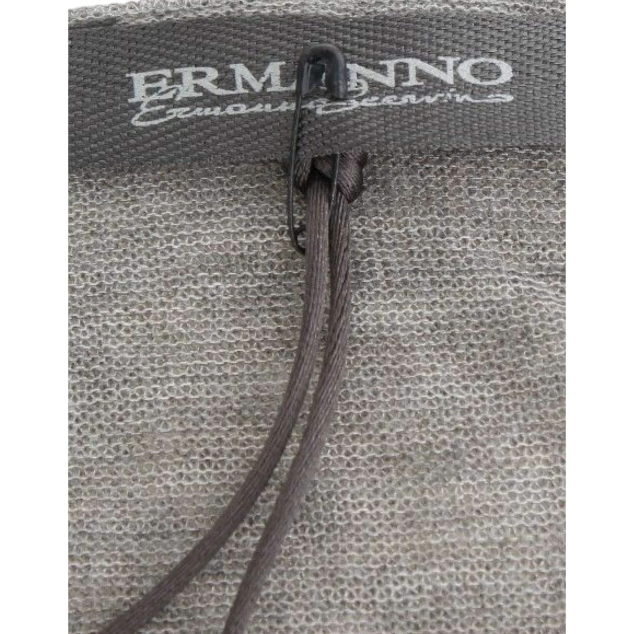 Gray Wool Blend Stretch Long Sleeve Sweater