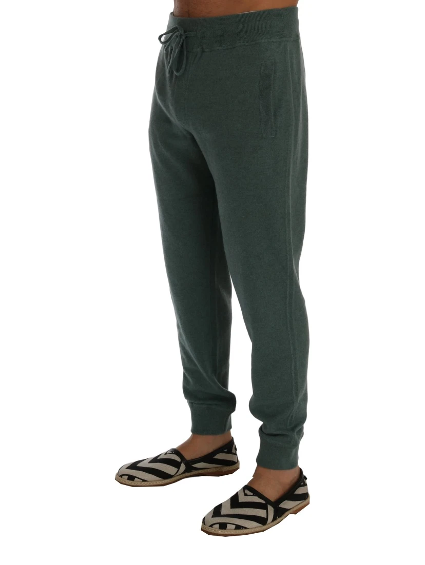 Green Cashmere Training Pants