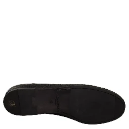 Black Caiman Leather Mens Oxford Shoes