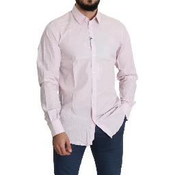 Light Pink Cotton Formal GOLD Dress Shirt