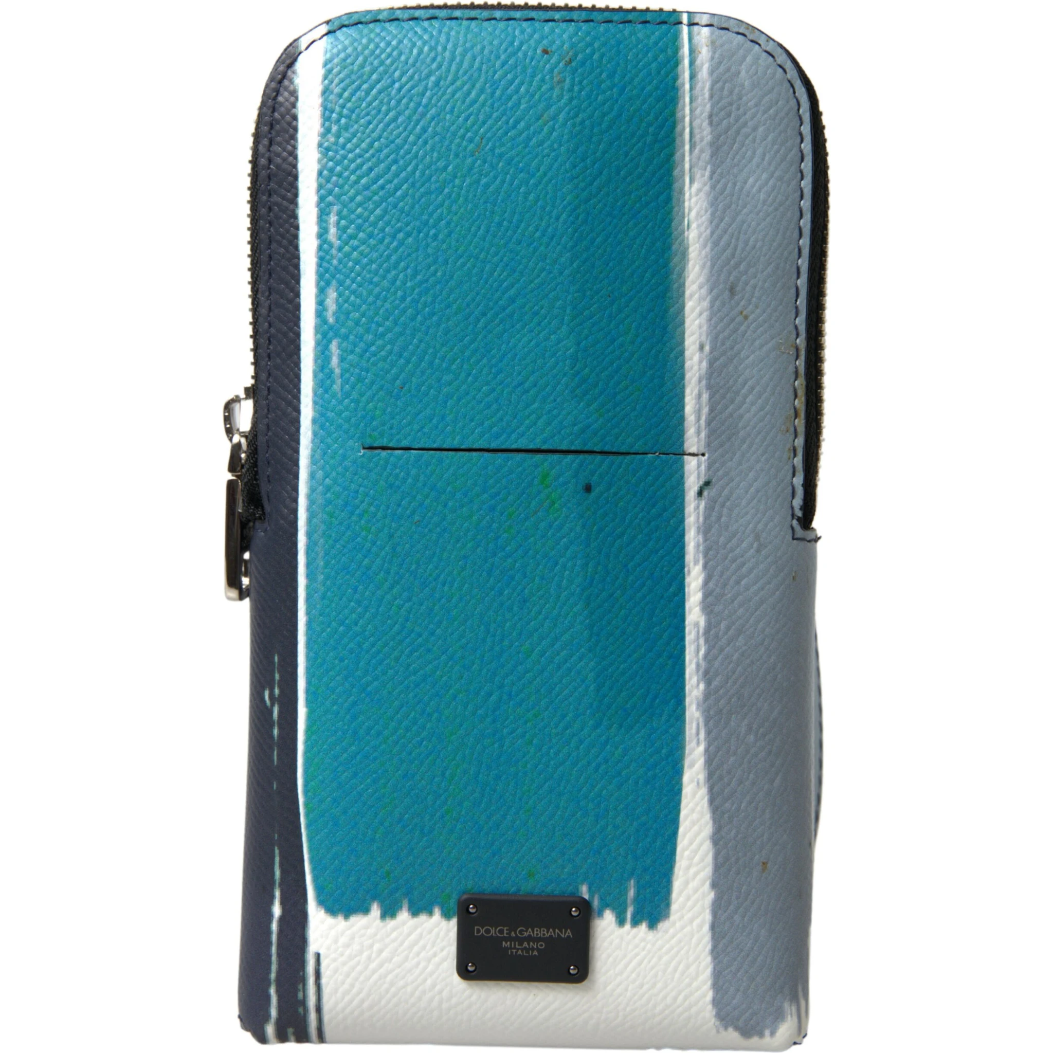 Blue Leather Purse Crossbody Sling Phone Bag Unisex
