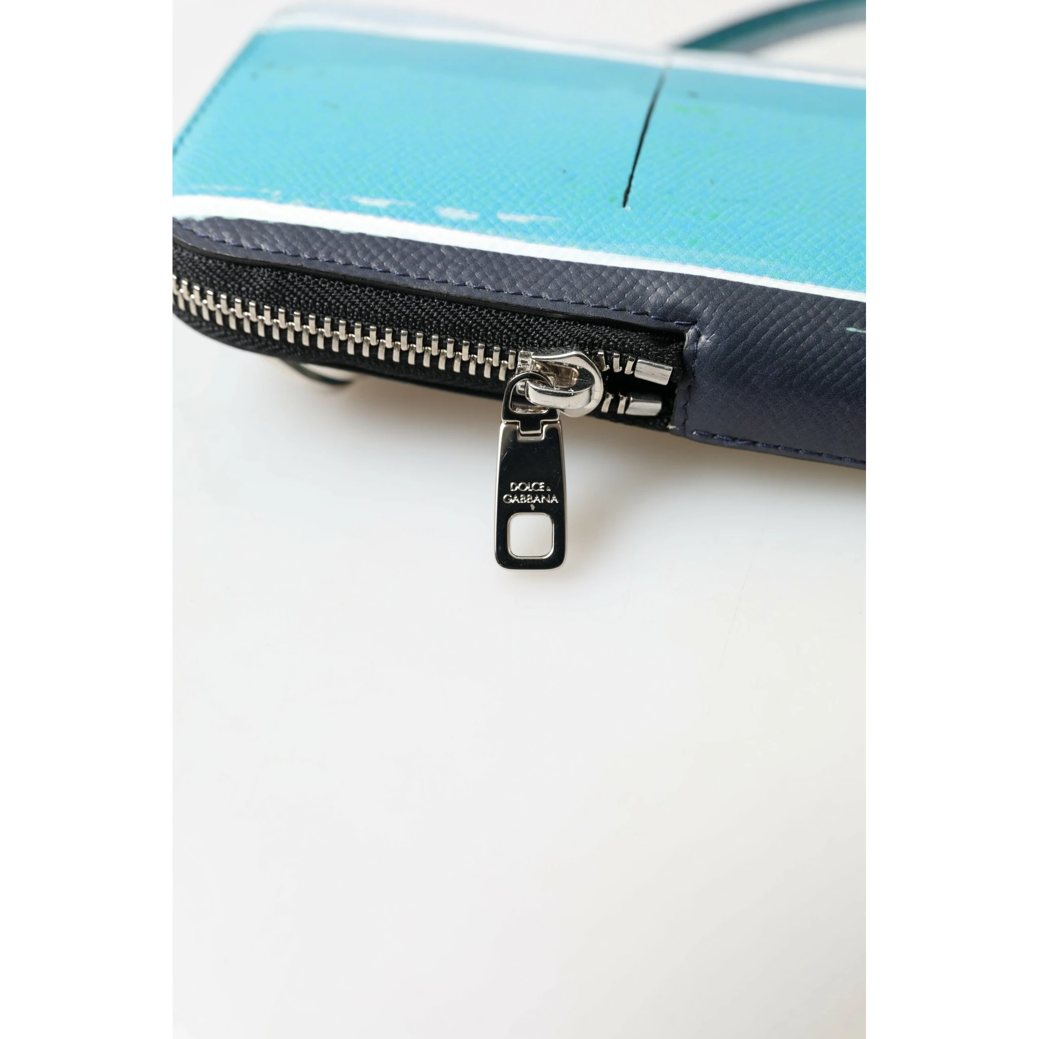 Blue Leather Purse Crossbody Sling Phone Bag Unisex