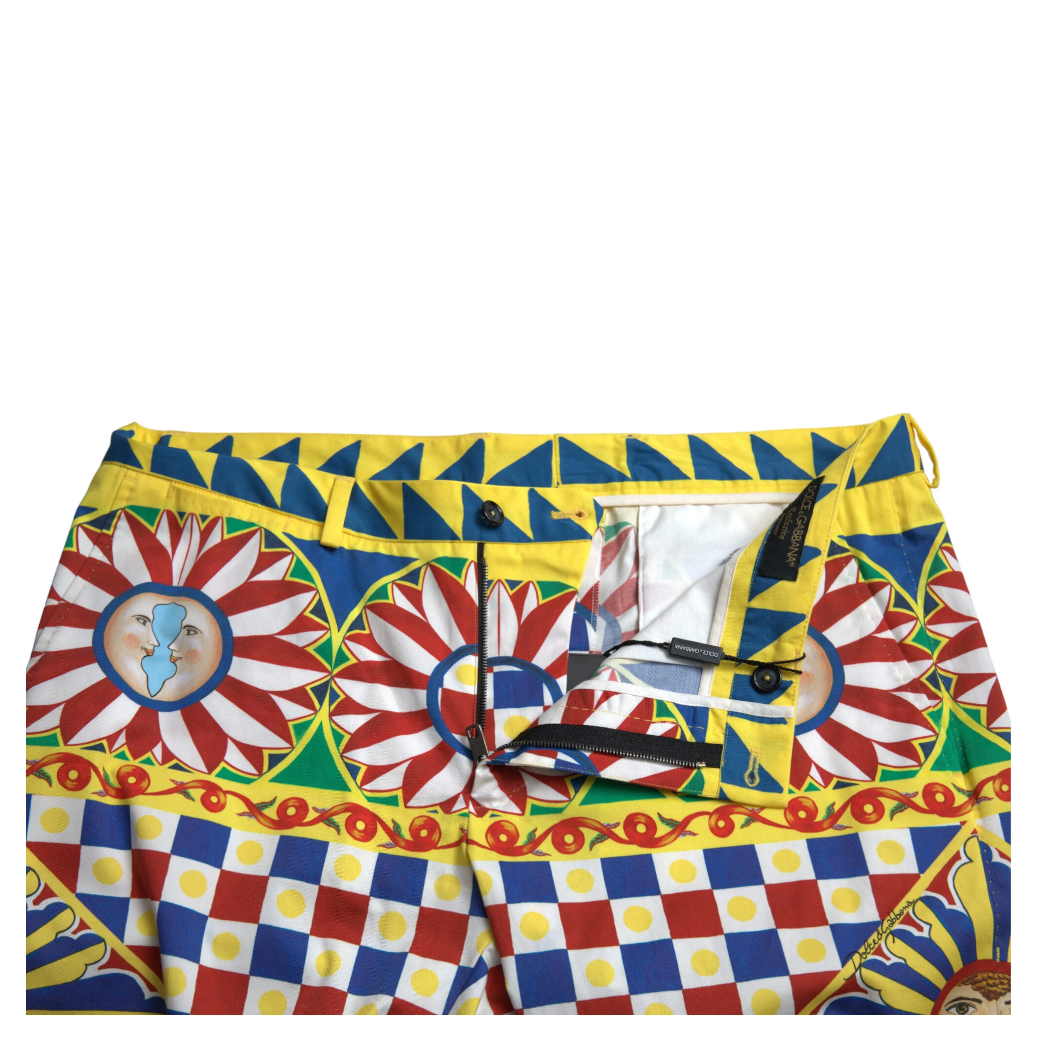 Multicolor Carretto Print Men Bermuda Shorts