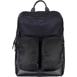 Men's Black Polyethylene Backpack