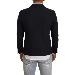 Black Single Breasted One Button Suit Jacket