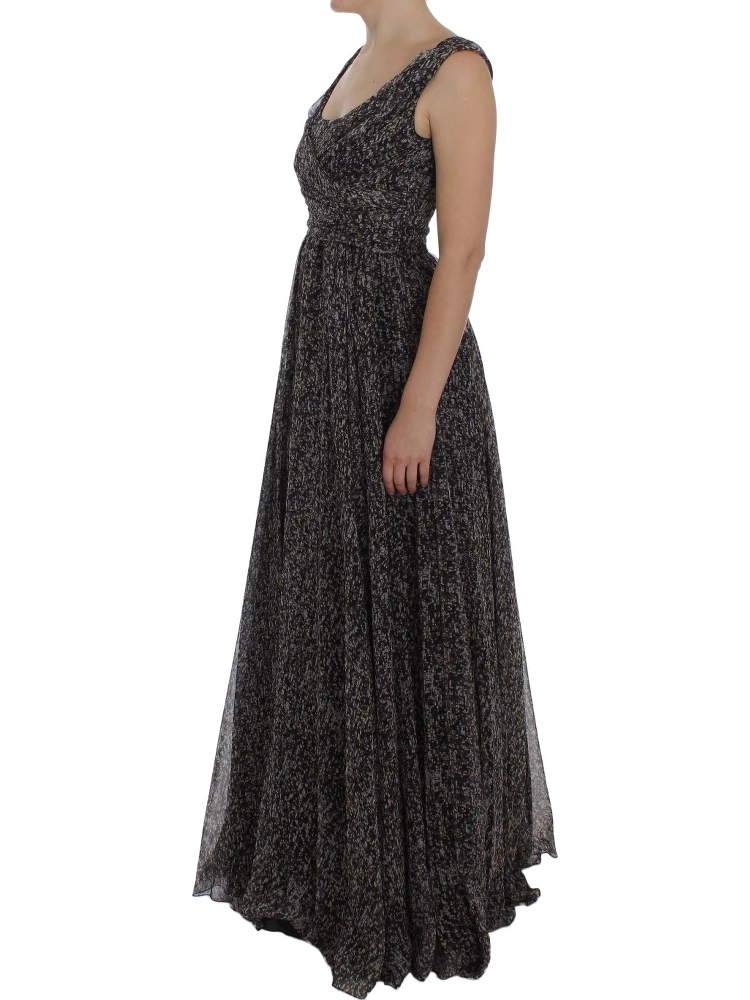 Dark Silk Shift Gown Full Length Dress alternative