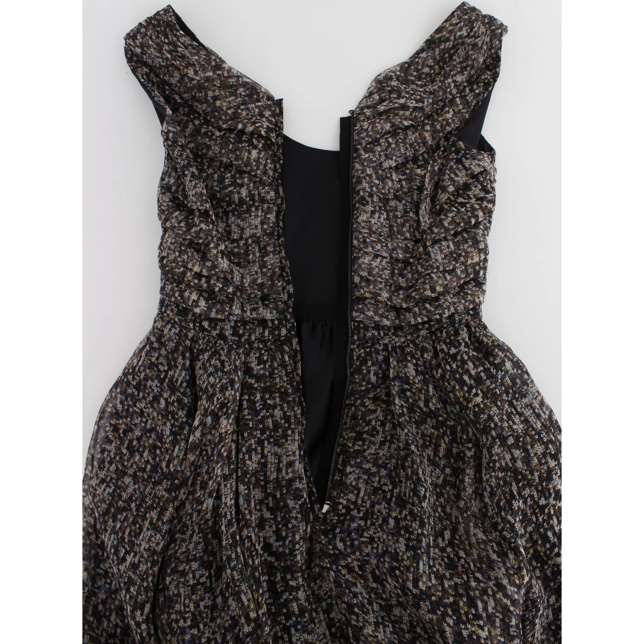 Dark Silk Shift Gown Full Length Dress