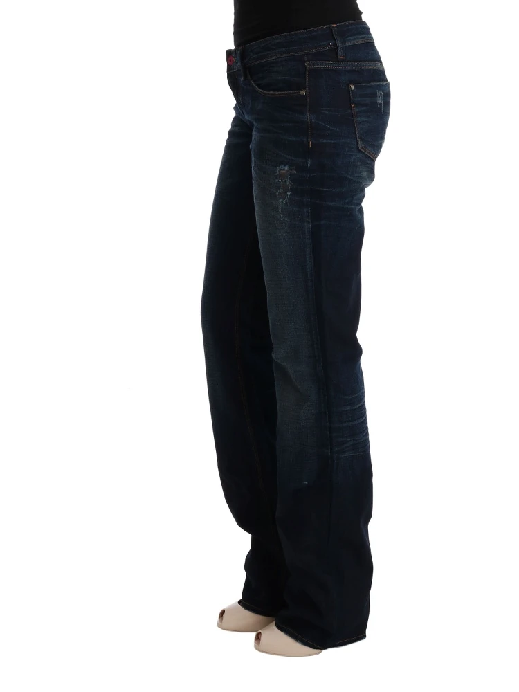 Blue Cotton Regular Fit Denim Jeans alternative