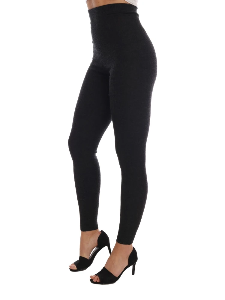 Gray Cashmere Ribbed Stretch Tights alternative