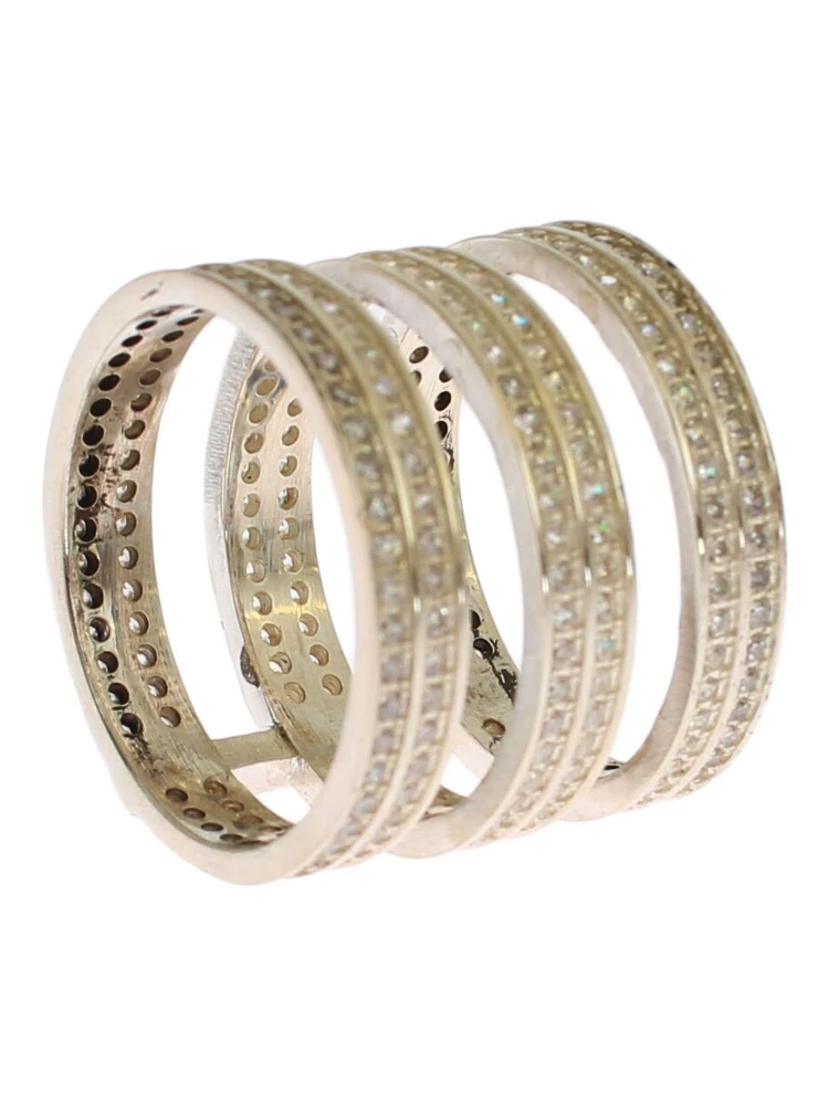 Authentic Womens Clear CZ 925 Sterling Silver Ring alternative