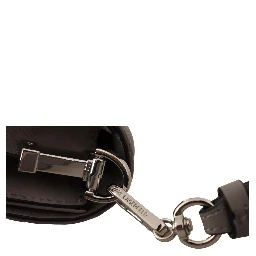 Light Grey Leather Crossbody Bag