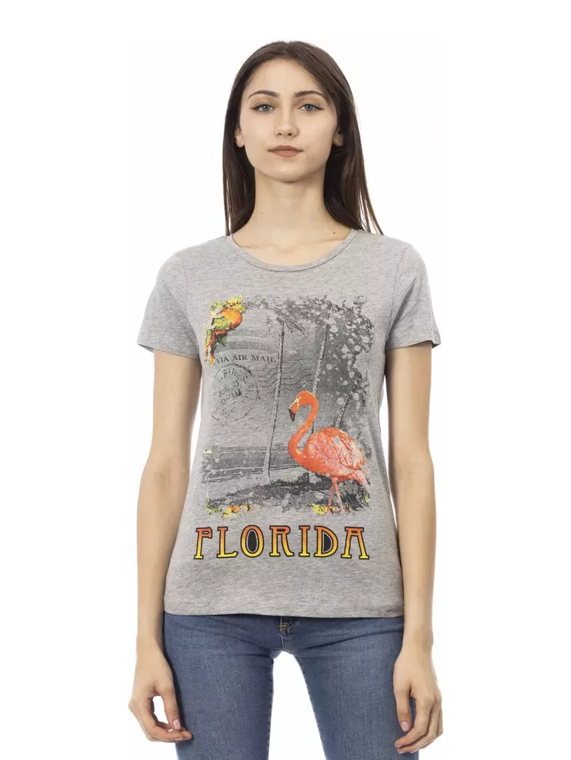 Gray Cotton T-Shirt