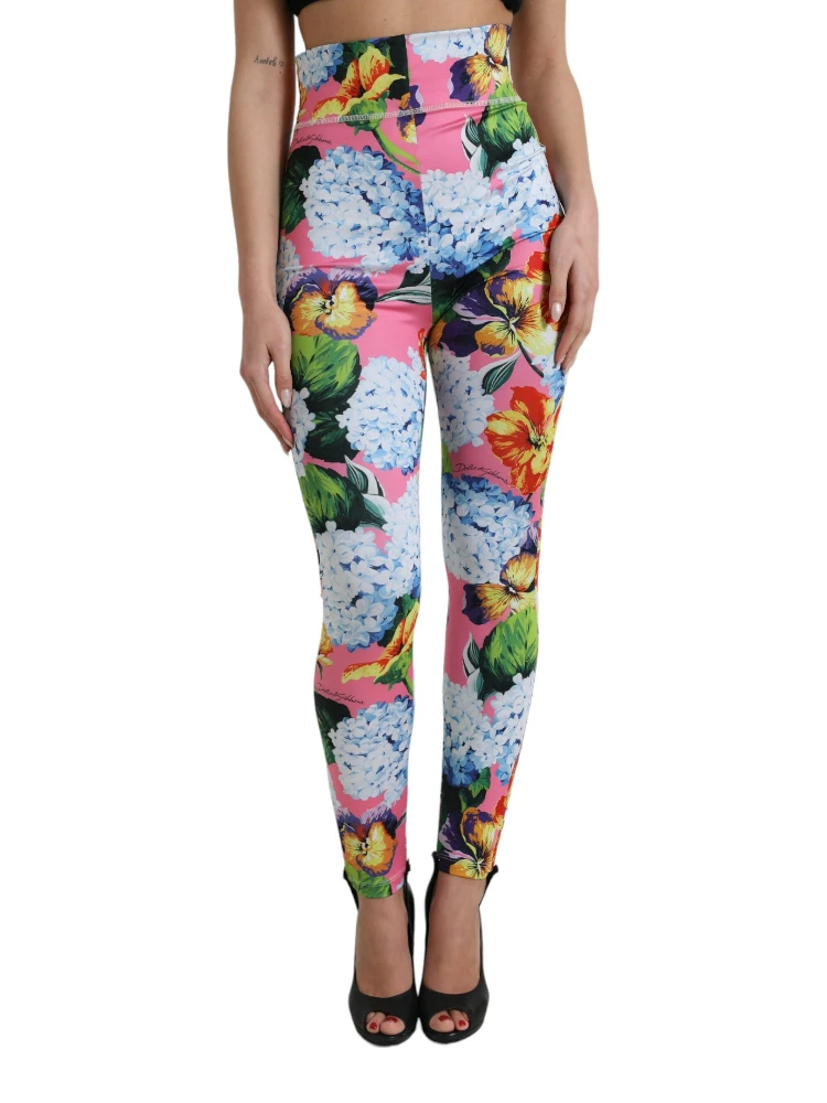 Multicolor Floral High Waist Leggings Pants