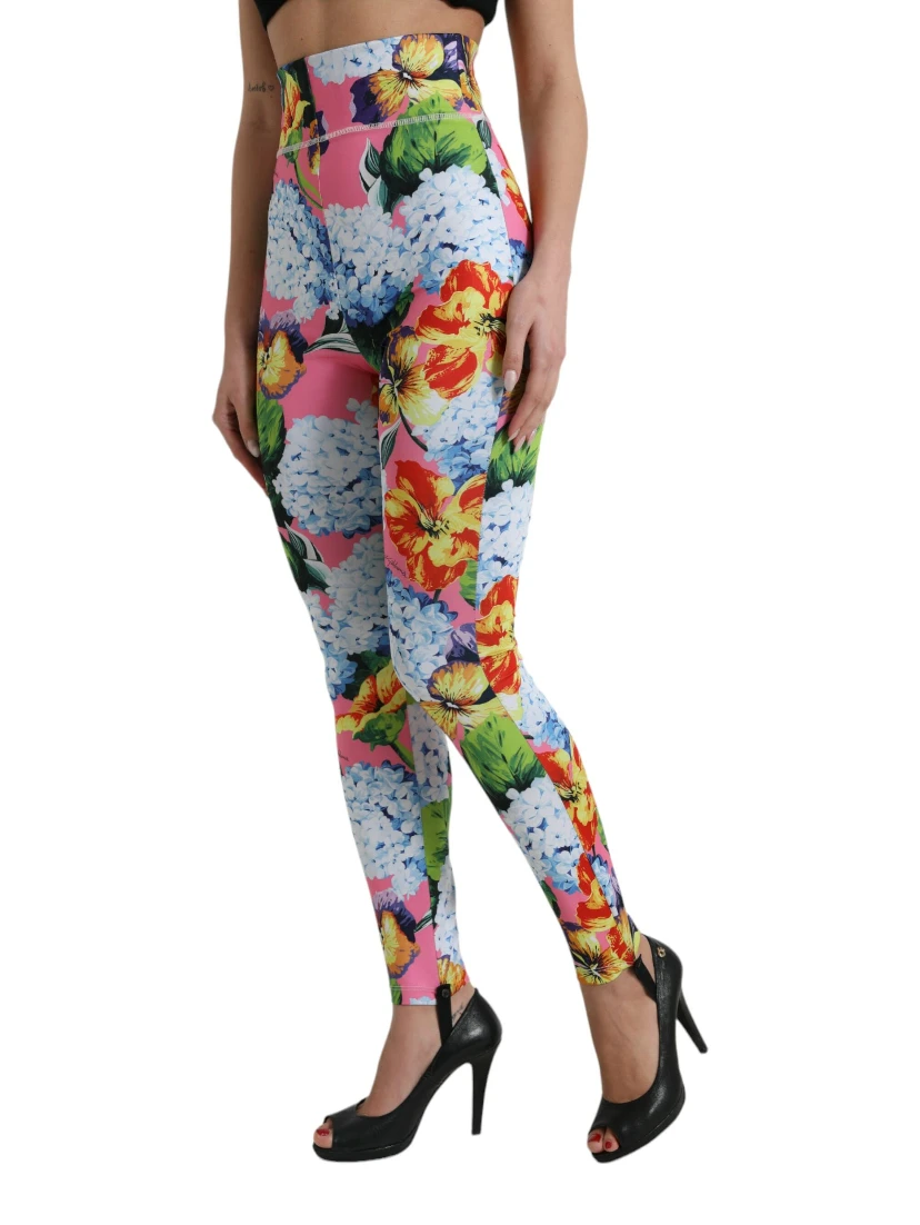 Multicolor Floral High Waist Leggings Pants