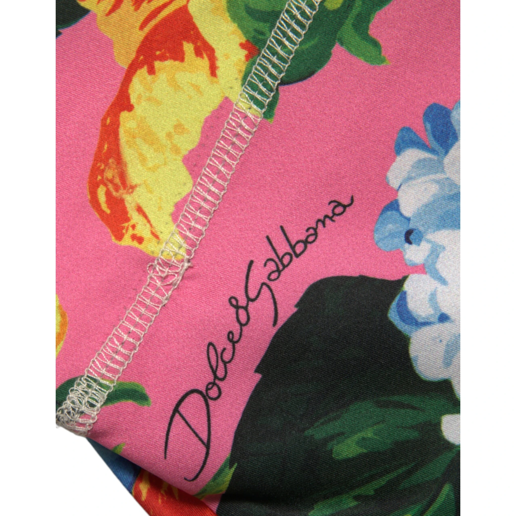 Multicolor Floral High Waist Leggings Pants
