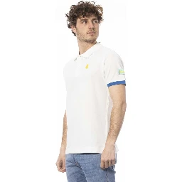 White Cotton Polo Shirt