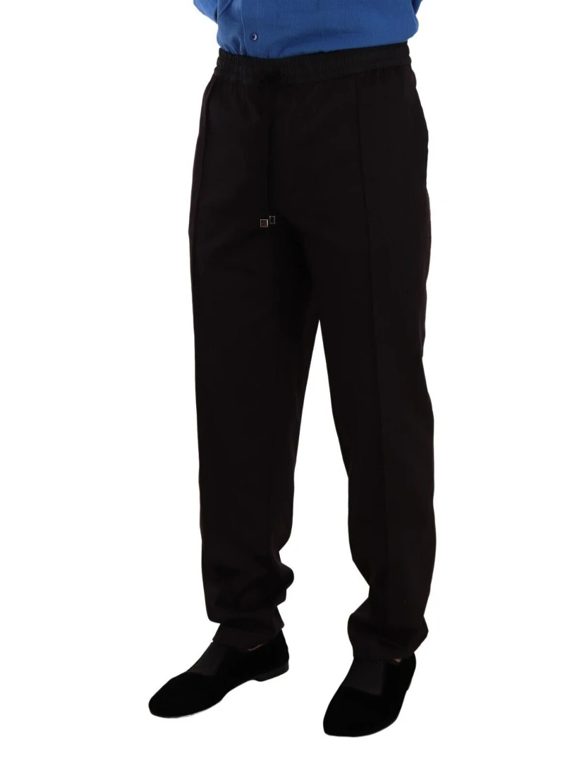 Bordeaux Cotton Mens Skinny Trouser Pants