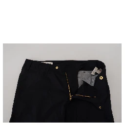 Black Cotton Baggy High Waist Women Pants