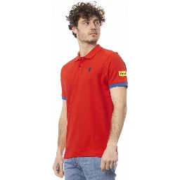 Red Cotton Polo Shirt