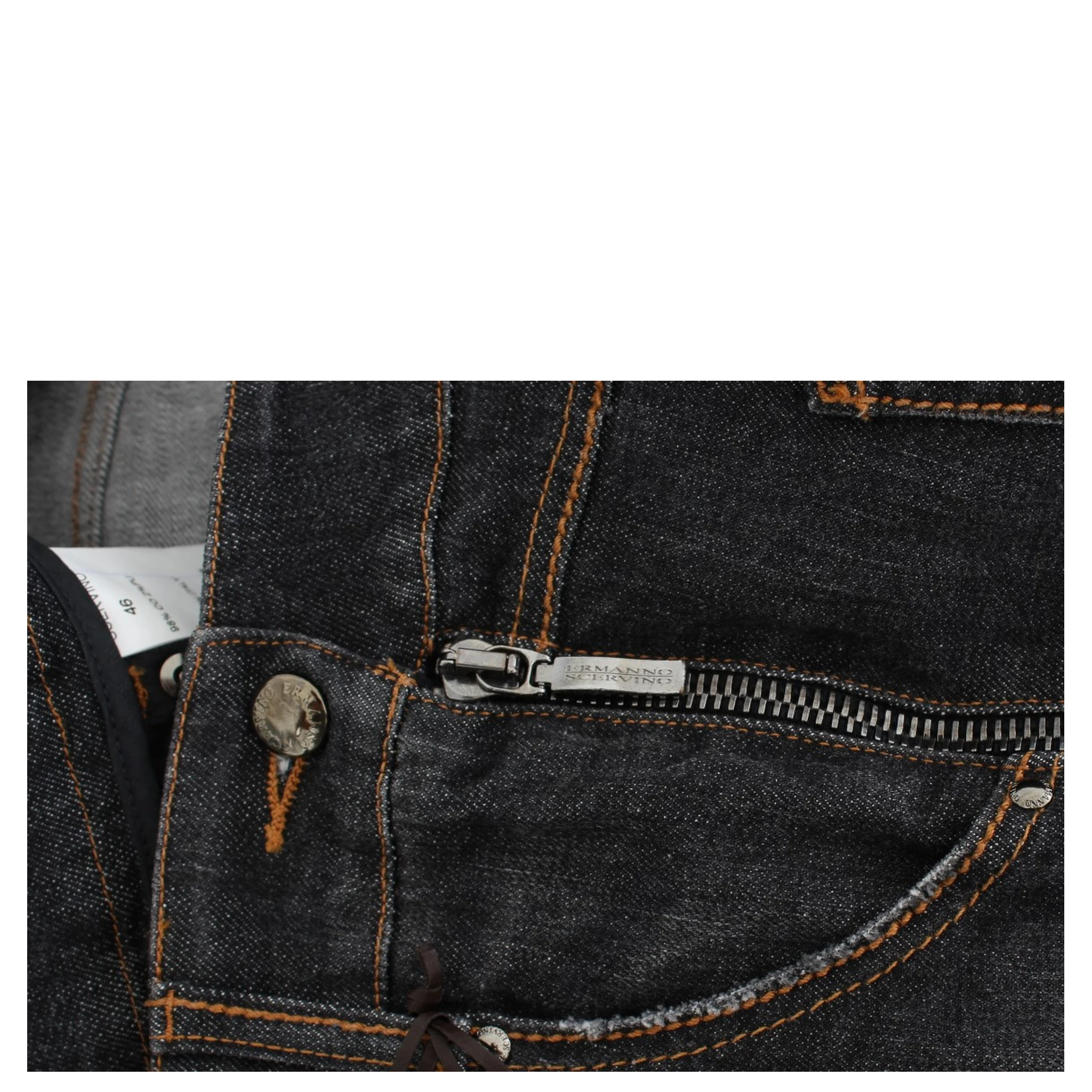 Gray Cotton Slim Fit Denim Jeans
