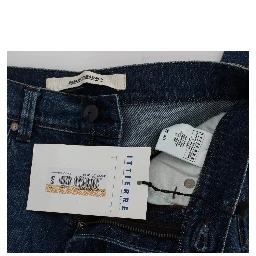Blue Wash Cotton Blend Slim Fit Jeans