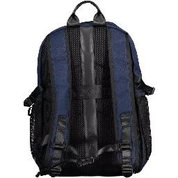 Blue Polyester Backpack