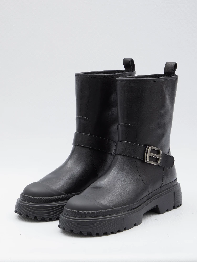 H619 Leather Biker Boot alternative