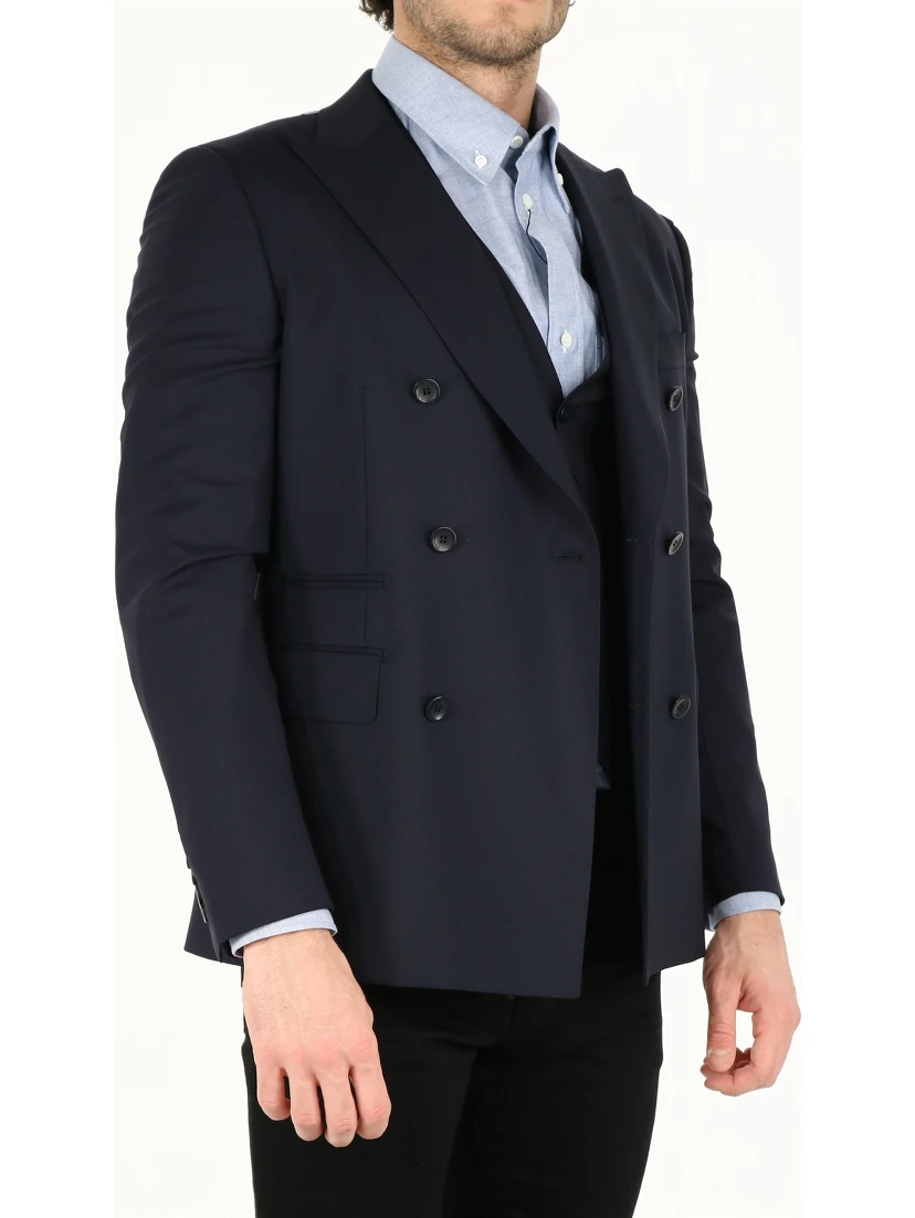 Blue wool jacket