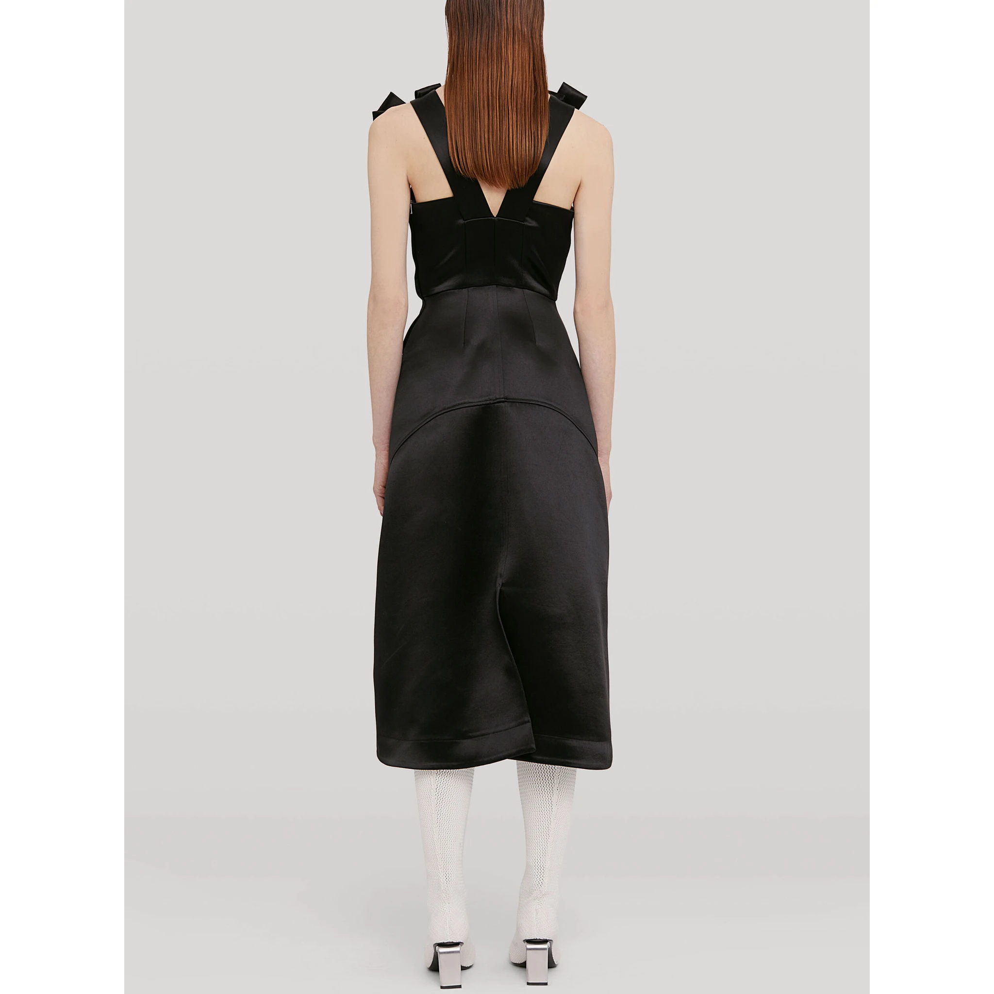 Bow-detail Midi Dress
