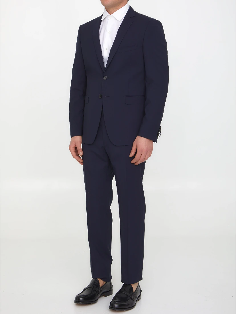 virgin wool-blend suit