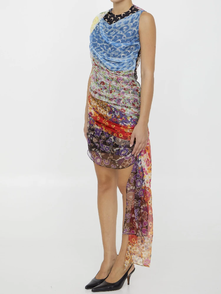 Regenerated Scarves dress alternative