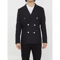 Double-breasted stretch jacket