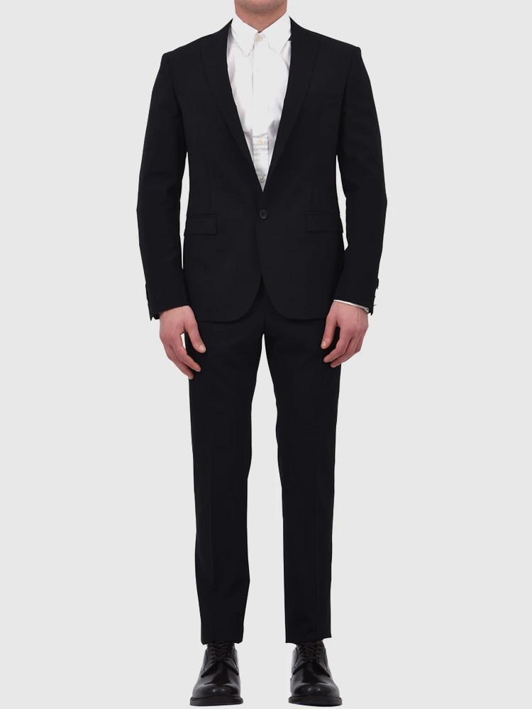Two-piece black suit