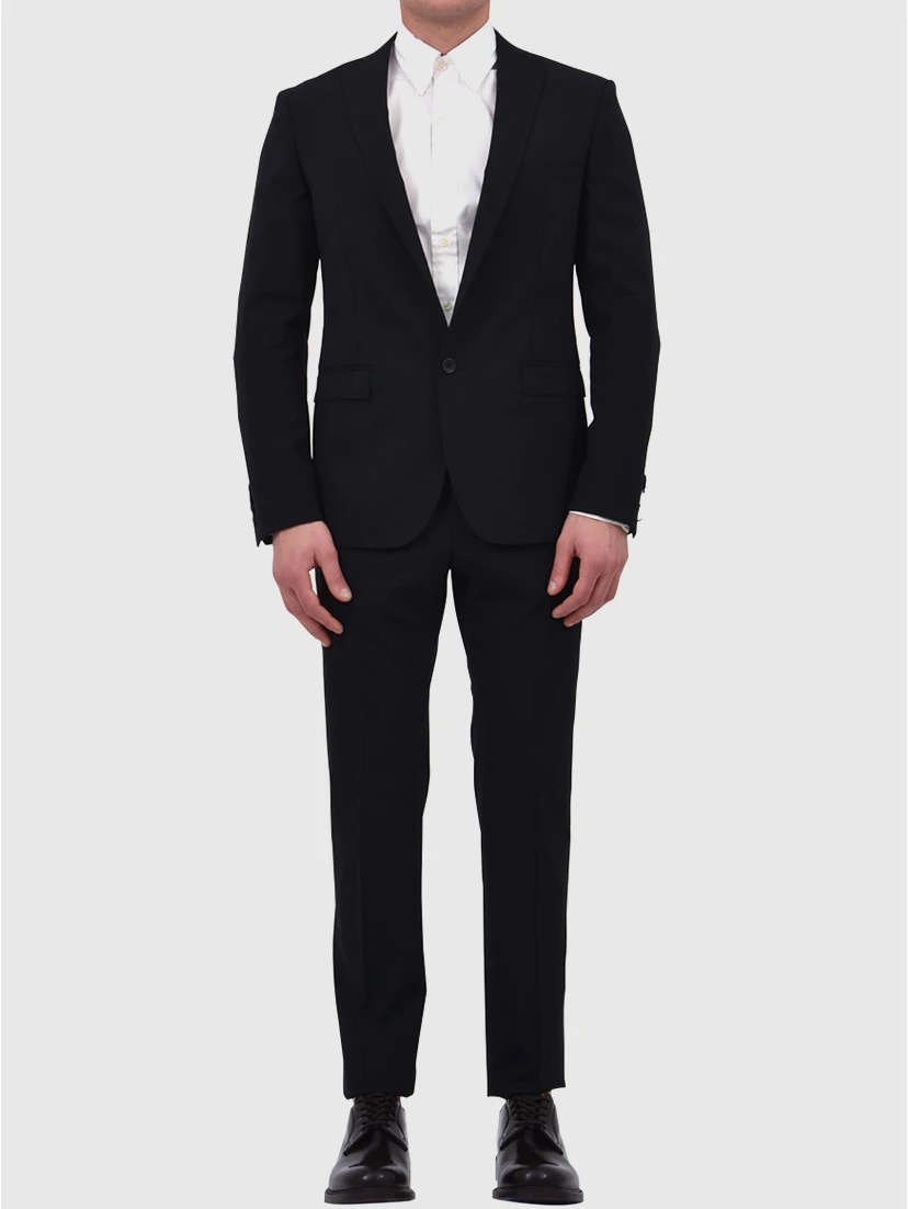 Two-piece black suit