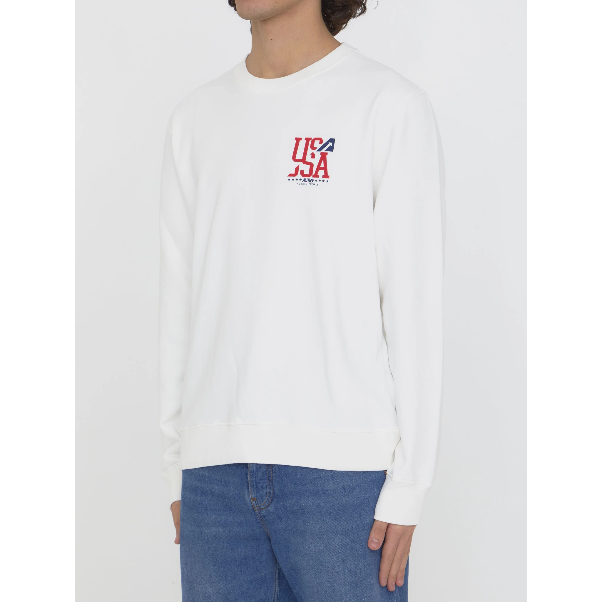 Printed cotton sweatshirt