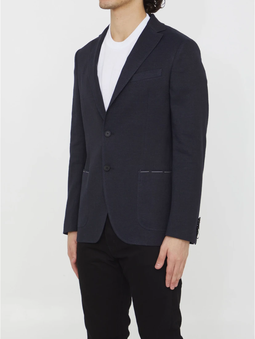 Linen and viscose jacket