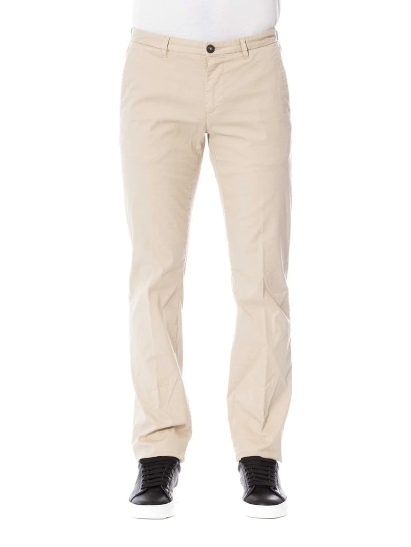 Beige Cotton Pant
